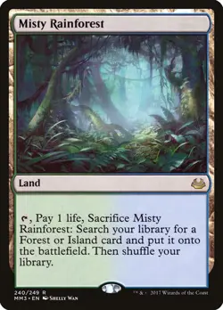 MTG Misty Rainforest Modern Masters 2017 240/249 Regular Rare - Image 1