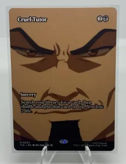 Cruel Tutor 0024 Borderless Avatar: The Last Airbender: Eternal TLE MTG NM - Image 1