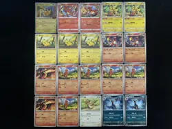 2025 Pokemon TCG S-CHN 151C 025/151 004/141 C Pikachu Charmander Lot*20 TB44 - Image 2