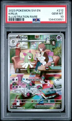 2023 Pokemon Scarlet Violet SVI En Kirlia Illustration Rare #212 PSA 10 Gem Mint - Image 1