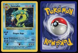 Gyarados 6/102 Shadowless Holo Rare Base Set Pokemon - Image 3