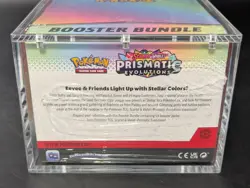 Pokemon SV8.5 Prismatic Evolutions Sealed Booster Bundle Display W/Acrylic Case - Image 3