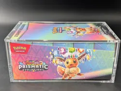 Pokemon SV8.5 Prismatic Evolutions Sealed Booster Bundle Display W/Acrylic Case - Image 4