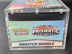 Pokemon SV8.5 Prismatic Evolutions Sealed Booster Bundle Display W/Acrylic Case - Image 5