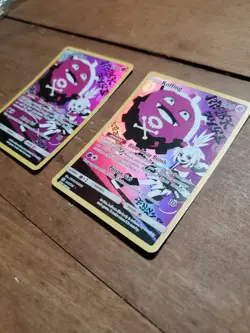 2 Pokemon TCG Koffing Secret Full Art Cosmic Eclipse 243/236 - Image 5