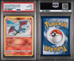 2023 POKEMON SWORD & SHIELD CROWN ZENITH #020 RADIANT CHARIZARD PSA 10 - Image 3