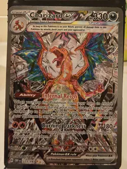 Pokemon Charizard ex Obsidian Flames Special Illustration Rare Holo 223/197 330… - Image 2
