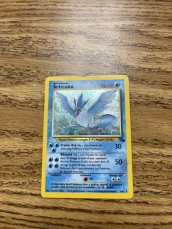 Pokemon TCG Articuno Fossil 2/62 Holo Unlimited Holo Rare - Image 1