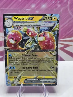 Wugtrio ex 60/162 Double Rare Holo Temporal Forces Pokemon TCG NM - Image 1