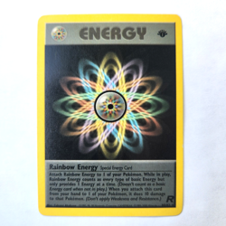 Rainbow Energy 80/82 Pokemon TCG 1st Edition Team Rocket Vintage 2000 Card - Image 2
