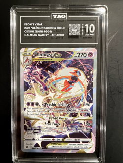 #2 GEM MINT OVERALL! TAG 10 - Deoxys VSTAR #GG46 Pokemon Crown Zenith SWSH - Image 1