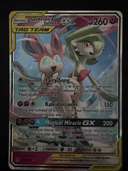 Pokemon TCG Gardevoir & Sylveon GX Holo Card 130/214 Sm-Unbroken Bonds - Image 1