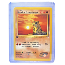 Brock's Sandshrew 72/132 Pokemon TCG 1st Edition Gym Heroes NM Vintage 2000 Card - Image 1
