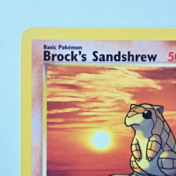 Brock's Sandshrew 72/132 Pokemon TCG 1st Edition Gym Heroes NM Vintage 2000 Card - Image 3