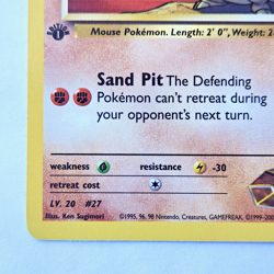 Brock's Sandshrew 72/132 Pokemon TCG 1st Edition Gym Heroes NM Vintage 2000 Card - Image 5