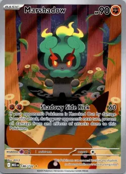 Pokemon TCG Mega Evolution Marshadow 146/132 IR Illustration Rare NM Near Mint - Image 1