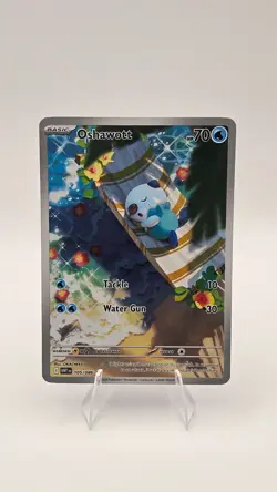 Pokemon TCG : Oshawott 105/086 Sv: White Flare Illustration Rare Holo NM - Image 1
