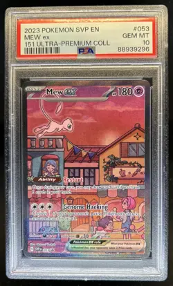 2023 Pokemon SV Black Star Promos Mew ex #053 PSA 10 - Image 1
