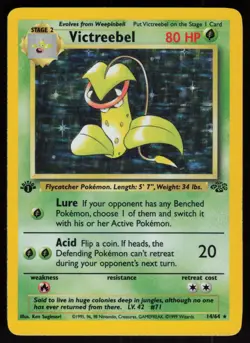 Victreebel 14/64 Rare Jungle Holo 1st Edition Pokemon - Image 1