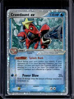 2006 Pokemon EX Holon Phantoms Crawdaunt Reverse Holo #99/110 - Image 1