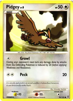 Pokemon TCG Pidgey 99/132 Secret Wonders Regular VLP - Image 1