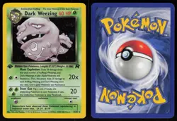 Dark Weezing 14/82 Holo Rare Team Rocket 1st Edition Pokemon - Image 3
