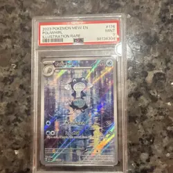 2023 Pokemon Mew EN - Poliwhirl #176 Illustration Rare PSA 9 - Image 2