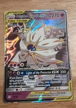 Solgaleo & Lunala GX 75/236 Ultra Rare Holo Full Art TAG TEAM Pokemon TCG Mint - Image 1