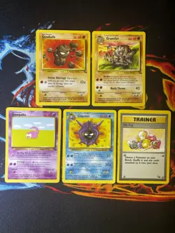 Pokemon TCG Fossil Lot X6 Vintage WOTC Mixed Condition - Image 1