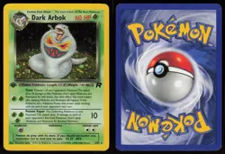 Dark Arbok 2/82 Holo Rare Team Rocket 1st Edition Pokemon - Image 3