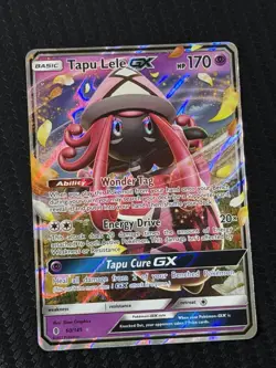 Pokemon TCG Tapu Lele GX Sun & Moon: Guardians Rising 60/145 Holo Ultra Rare NM - Image 1