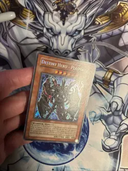 (He) Yugioh Destiny HERO - Plasma CT04-EN003 2007 Limited Edition Secret LP (2) - Image 3