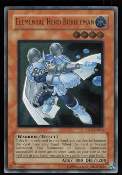 Elemental Hero Bubbleman (UTR) CRV-EN014 Ultimate Rare Yu-Gi-Oh - Image 1
