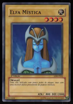 Mystical Elf LOB-062 Super Rare 1st Edition PORTUGUESE Yu-Gi-Oh - Image 1