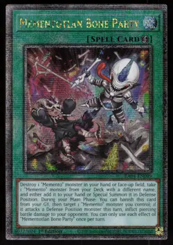 Mementotlan Bone Party (Quarter Century Secret Rare) RA04-EN099 Yu-Gi-Oh - Image 1