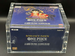One Piece EN OP-01 Romance Dawn Blue Bottom Booster Box Sealed w/ Acrylic Case - Image 3