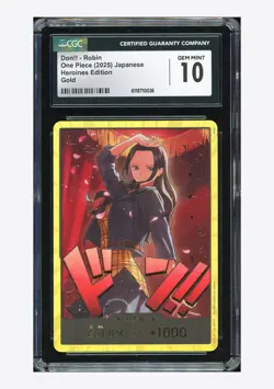 One Piece CGC 10 GEM MINT Don!! Gold 2025 EB03 Nico Robin Japanese - Image 1
