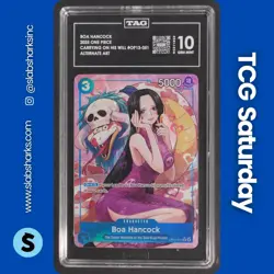 2025 ONE PIECE CARRYING ON HIS WILL #OP13-051 BOA HANCOCK ALTERNATE ART TAG 10 - Image 1