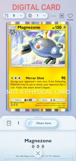 Magnezone Pokemon Pocket Mobile Game Crimzon Blaze Set ◇◇◇ Rare Card For Trade - Image 1