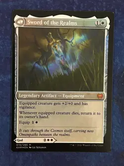 MTG Halvar, God Of Battle / Sword Of The Realms Mythic #15 Prerelease Foil - LP - Image 2