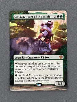 Selvala, Heart of the Wilds Lorwyn Eclipsed Commander Hand Painted Altered Art v - Image 1
