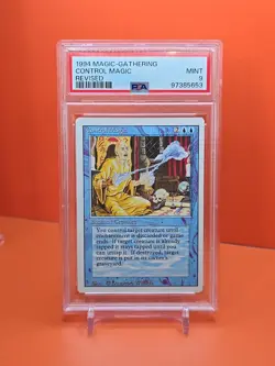 🔵🔵🔵 1994 Magic The Gathering CONTROL MAGIC Revised 3RD Edition PSA 9 🔵🔵🔵 - Image 1