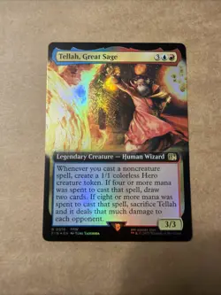 MTG Tellah, Great Sage - Extended Art FOIL Final Fantasy Magic The Gathering - Image 1