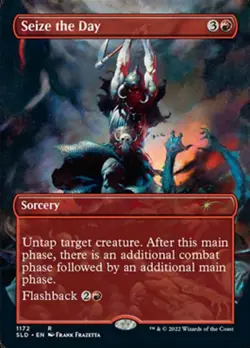 [1x] Seize the Day - Foil - Borderless Near Mint, English Secret Lair MTG Magic - Image 1