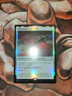 NM FOIL Blackblade Reforged Dominaria DOM MTG Magic the Gathering - Image 1