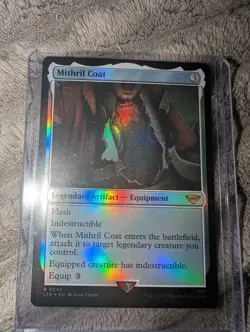 MTG Mithril Coat (245/511) The Lord of the Rings Tales of Middle-earth NM FOIL - Image 1