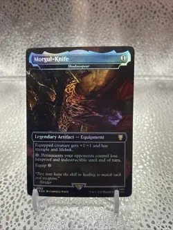 MTG MORGUL-KNIFE SHADOWSPEAR 353 LORD OF THE RINGS COMMANDER LTC FOIL Mint - Image 1