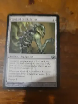 Grafted Exoskeleton Scars of Mirrodin MTG Magic The Gathering Card Vintage Equip - Image 1