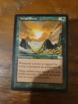 Vernal Bloom Urza's Saga MTG Magic The Gathering Card Vintage Rare Green Combo - Image 1