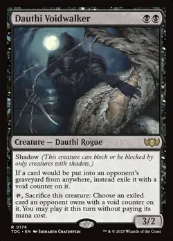 MTG Dauthi Voidwalker Tarkir: Dragonstorm Commander 176 R NM - Image 1